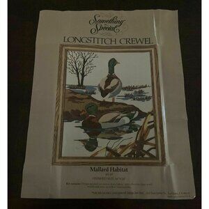 Candamar Crewel Directions Case Tread Mallard Habitat  #40149 No Fabric